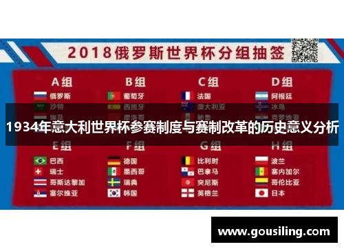 1934年意大利世界杯参赛制度与赛制改革的历史意义分析